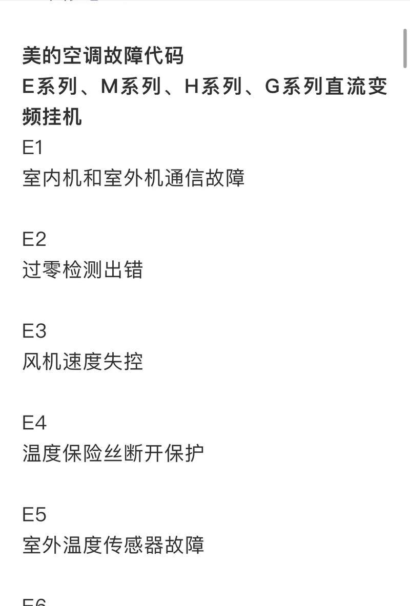 美的空调03常见故障及解决办法（解决你的美的空调03问题）